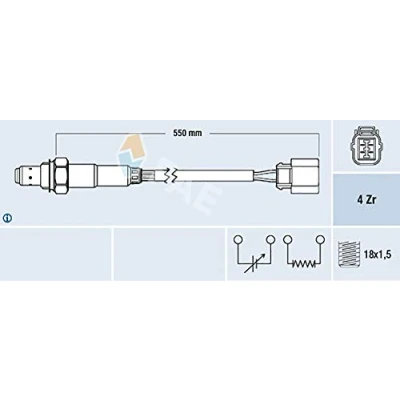 Immagine di FAE 77473 Sonda lambda HONDA: CIVIC 7 Hatchback, Prelude V