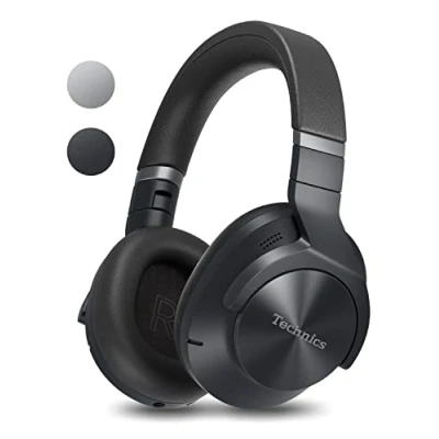 Immagine di Technics EAH A800E K Cuffie Wireless, Auricolari Bluetooth Multipoint Over Ear, con Cancellazione Rumore e Microfono, 50 ore di Riproduzione, Nero