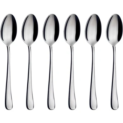 Immagine di BUGATTI IN 056N08 Settimocielo Servizio di 6 Pezzi, Cucchiaio da Moca, Materiale: Acciaio, Dimensioni: 21 x 18 3 cm