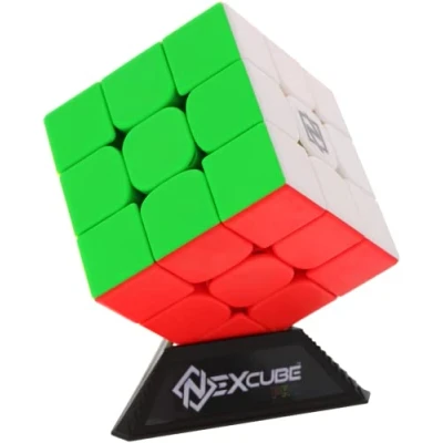 Immagine di Nexcube Pro 3X3 Rompicapo Da 8 anni in su Cubo per Speedcuber Professionisti Senza Adesivi Angoli Arrotondati a Rotazione Facile Riposizionamento Preciso E Doppio Sistema Di Regolazione