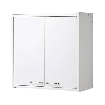 Immagine di Negrari Pensile F760PAM in resina PVC, Resistente all&#039;umidità, Fornito kit di montaggio, Interni/Esterni, 59x21x59 cm, Bianco