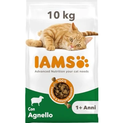 Immagine di IAMS Cibo secco con agnello per gatti da 1+ , 10 kg