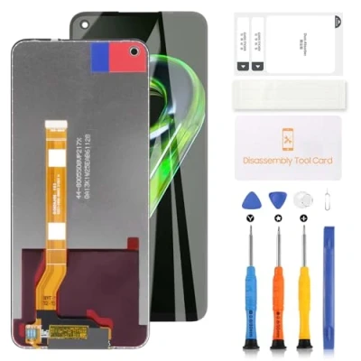 Immagine di LADYSON Schermo LCD per Realme 9 5G RMX3474 Display Touch Screen Digitizer Assembly Kit di Sostituzione con Strumento(Nero,Versione TFT Highlight)