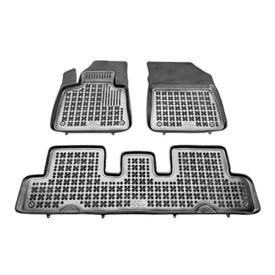 Immagine di MTM Tappetini Gomma per Citroen C4 Grand Picasso II / SpaceTourer 7 posti 09.2013 06.2022 Design a Vaschetta, su Misura con Bordi Rialzati cod. 3D 5312