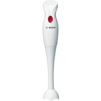 Immagine di Bosch MSMP1000 Frullatore a immersione, 350W, Lama in acciaio inox, Impugnatura ergonomica, Facile da usare e pulire, Blocco di sicurezza, Bianco