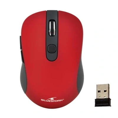Immagine di The G Lab NOUVEAU BLUESTORK Souris sans fil 6 boutons rouge métal 2,4 GHz jusque 1600 Dpi compatible Windows et Mac