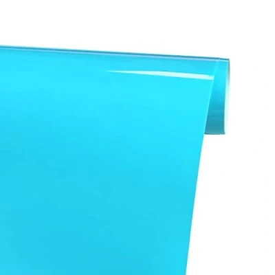 Immagine di FORBELL Vinile a trasferimento termico, film termoadesivo in tessuto 30,5 cm x 3 m, per plotter (Azzurro)