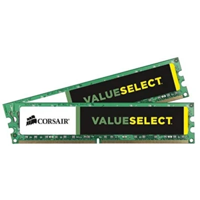 Immagine di Corsair CMV8GX3M2A1333C9 Value Select Memoria per Desktop Mainstream da 8 GB (2x4 GB), DDR3, 1333 MHz, CL9, 1.5 Volt