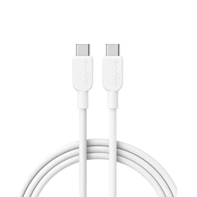 Immagine di Anker cavo USB C(1,8 m)(60 W/3 A), di ricarica C rapida per iPhone 15, Samsung Galaxy S23, iPad Pro 2021, Mini 6, Air 4, MacBook 2020, Switch (USB 2.0)