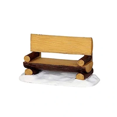 Immagine di LEMAX PANCHINA IN LEGNO LOG BENCH COD 34617 VILLAGE PRESEPE