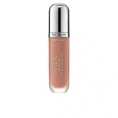 Immagine di Revlon Ultra HD Metallic Matte Tinta Labbra, Effetto Metallico al Profumo di Mango e Vaniglia, Glow 715 5.9 ml