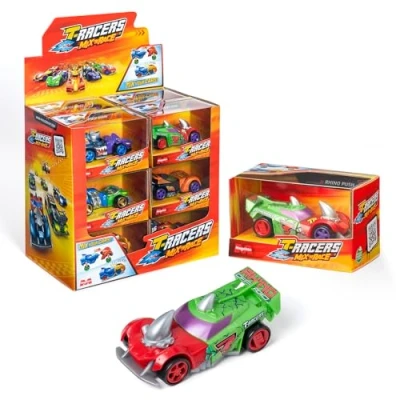 Immagine di T Racers Mix &#039;N Race Collezione di 12 auto da collezione. Ogni rimovibile in due parti e con intercambiabili. 2/2