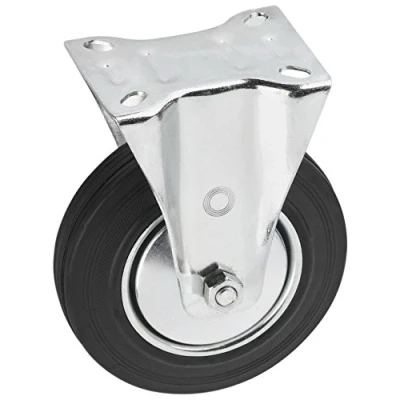 Immagine di Metafranc 800600 Rullo di Supporto Ø 125 mm, 104 x 80 Gomma Piena, Cuscinetto a rulli