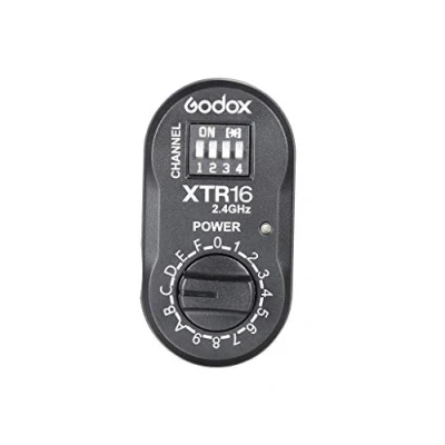 Immagine di Godox XTR16 Channels XTR 16 Remote 2,4 GHz Wireless Power Control Flash Trigger Ricevitore per Witstro Ad360 Ad180 Speedlite (XTR 16), nero