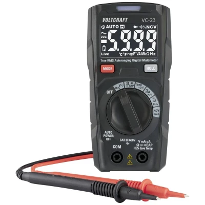 Immagine di VOLTCRAFT VC 23 Multimetro portatile digitale CAT III 600 V Display (Counts): 6000