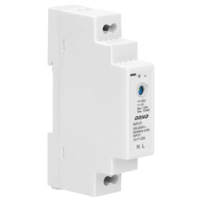 Immagine di ORNO PSU 1642 Trasformatore per Guida DIN 12VDC 1,25A 15W (1 modulo)
