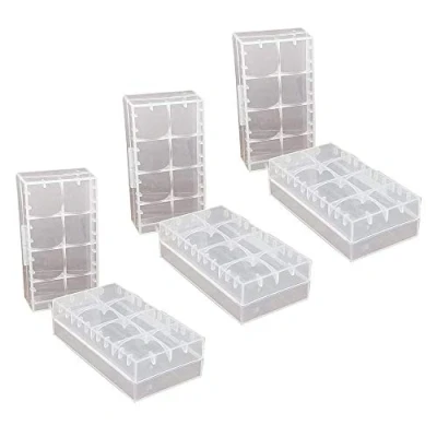 Immagine di GTIWUNG 6 Pezzi 18650 Batteria Custodia Protettiva in Plastica Trasparente, Pratica Scatola Della per 18650/CR123A/18350/17670
