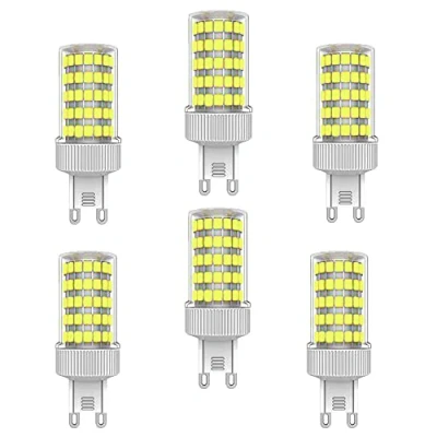 Immagine di 6 Pizze G9 10w Lampadine a LED ZHIYUE1 equivalenti Alogene 100W 1000LM Lampade risparmio energetico Portalampada Lampada AC230v Non Dimmerabile Bianco Freddo 6000K Lampadina capsula
