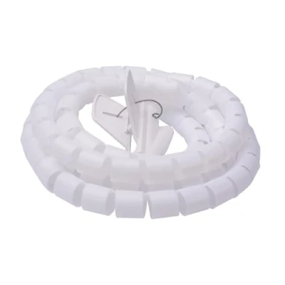 Immagine di A2ZWORLD Spirale Avvolgi Cavo Flessibile, Guaina Raccogli Cavi Spiralato, Organizza Gestione dei Cavi, Clip Fermaglio Guidafilo Incluso, Lunga 180cm (D25mm, Bianco)