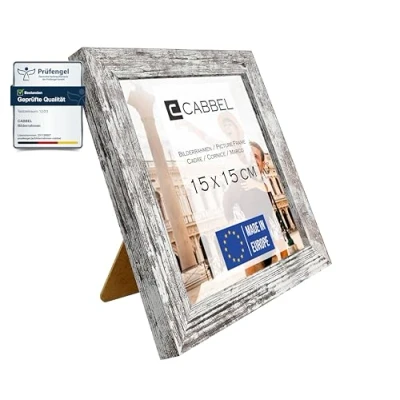 Immagine di CABBEL cornice 15x15 cm, betulla, robusta in legno MDF, vetro Plexi infrangibile, da appendere e