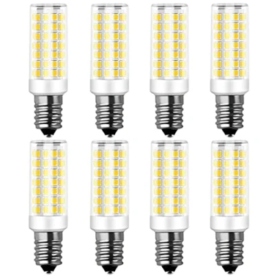Immagine di RANBOO E14 LED 9W equivalenti a 75W, Bianco Freddo 6000K 750LM, Non Dimmerabile, AC 220 240V, 360 Gradi Angolo del Fascio, Mini Ceramica Lampadina, No sfarfallio, 8 Pezzi