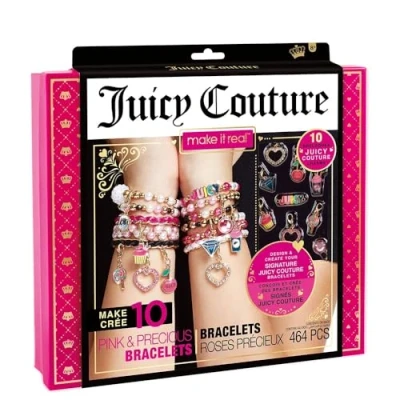 Immagine di Make It Real Kit di braccialetti fai da te Juicy Couture con simpatici ciondoli emoticon Regali per bambine