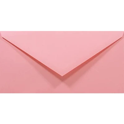 Immagine di Netuno 50 buste da lettera colorate lunghe rosa carta colorata formato DL 110 x 220 mm Rainbow 80g americane con lembo a punta