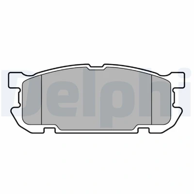 Immagine di DELPHI LP3690 Kit pastiglie freno con segnalatore acustico usura senza lamierino anticigolío accessori