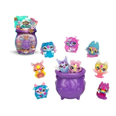 Immagine di Magic Mixies 9 figure Minis, confezione da figure, 90 mixlings divise in 5 squadre collezione con abilità magiche, 3 anni+, comuni, rare e ultra rare, famose (MG201000)