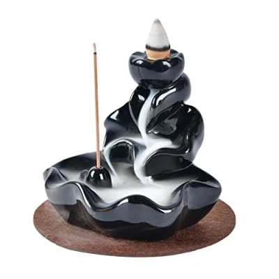 Immagine di Tang You, brucia incenso a flusso inverso, con 10 coni di incenso, in ceramica, per la casa Style 5
