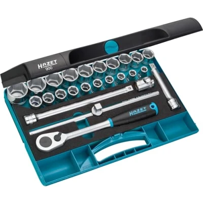 Immagine di HAZET 900 Set bussole 25 1/2 Safety Insert System, SmartCase Quadrato