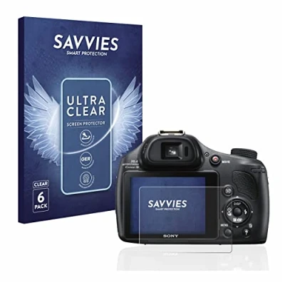 Immagine di savvies (6 Pezzi Pellicola Protettiva per Sony Cyber Shot DSC HX400V Protezione Schermo Trasparente