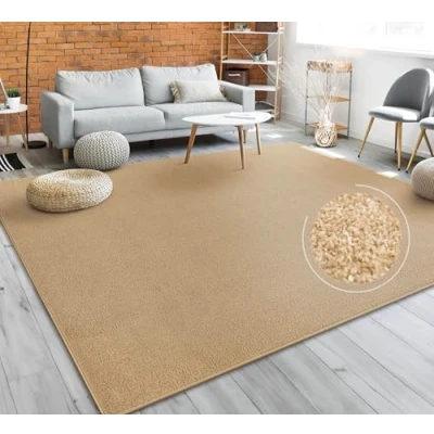 Immagine di Tappeto per Soggiorno Tinta Unita Semplice e Moderno Pelo Corto, DIV. Misure Colori, Dimensione:80x150 cm, Colore:Rame