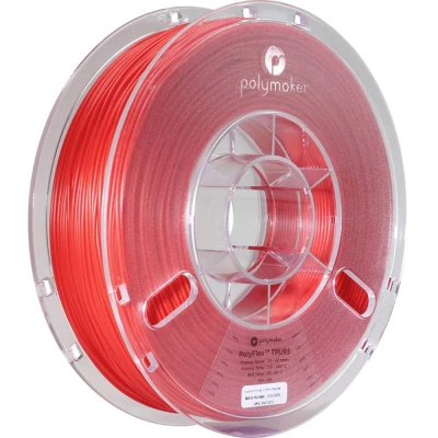 Immagine di Polymaker PD01003 PolyFlex TPU 95A Filamento per stampante 3D flessibile 1.75 mm 750 g Rosso 1 pz.