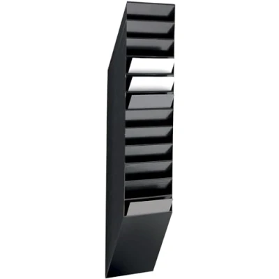 Immagine di Durable FLEXXIBOXX 12 A4 1709763060 Porta depliant Nero DIN verticale Numero scomparti 1 pz. (L x A P) 240 1115 135 mm