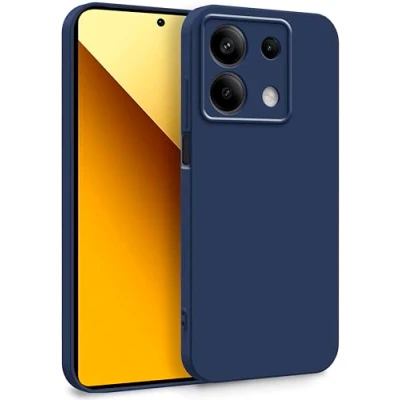 Immagine di MyGadget Cover per Xiaomi Redmi Note 13 5G Custodia in Silicone Morbido a Doppio Strato Case con Protezione Fotocamera &amp; Fodera Interna Antigraffio Blu Scuro