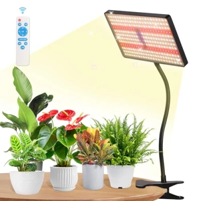 Immagine di MICCYE Lampada per Piante 286 LEDs Dimmerabile Luce di Coltivazione a UV IR Spettro Completo con Timer 4/8/12 Ore da Grow Light