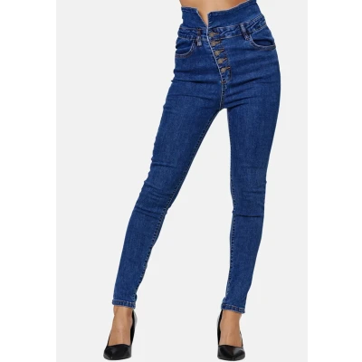 Immagine di Elara Ladies Jeans Stretch Push Up Chunkyrayan JS999 2 Hellblau 40 (L)
