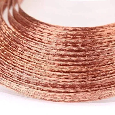 Immagine di Stoppino dissaldante da 3,5 mm, per saldatura a treccia, filo di rame, strumento riparazione lunghezza 1,5 m, confezione 2