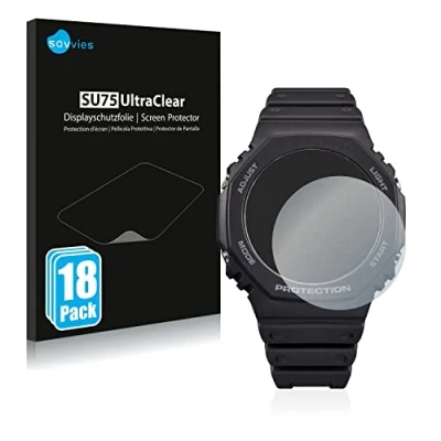 Immagine di savvies (18 Pezzi Pellicola Protettiva per Casio G Shock GA B2100 Protezione Schermo Trasparente