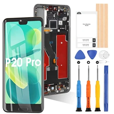Immagine di Schermo per Huawei P20 PRO CLT L09 L29 AL00 LCD Display Touch Assemblea Sostituzione Vetro Digitalizzatore con Strumenti (Non P20,Nero Cornice)