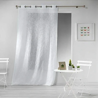 Immagine di douceur d&#039;Intérieur haltona Pannello a occhielli, poliestere, Bianco, 240 x 140 cm