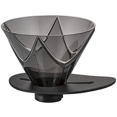 Immagine di Hario V60 Mugen Gocciolatore da caffè, colore: Nero trasparente