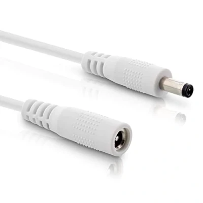 Immagine di InLine® Cavo di prolunga DC maschio/femmina 5,5 x 2,5 mm, AWG 18, bianco, 2 m