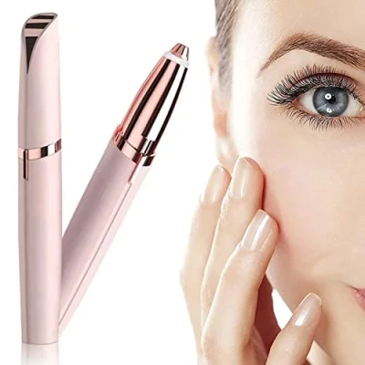 Immagine di Epilatore Delle Sopracciglia Donna,Epilatore viso Donna Indolore Flawless Mini Rasoio Elettrico Hair Remover con LED e USB Per Corpo,