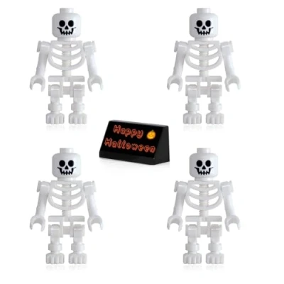 Immagine di LEGO Pirates of The Caribbean Minifigure Skeletons (4 Pack) with Free Side Display