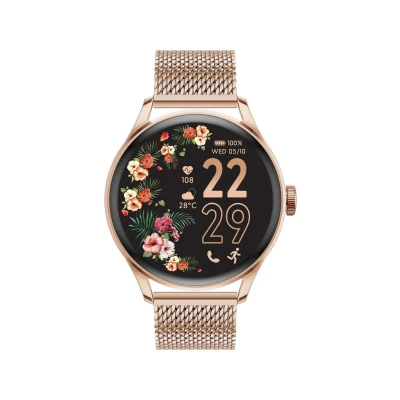 Immagine di Ice Watch Smart 2.0 Milanese Round 1.2 Amoled Smartwatch, Donna, Taglia: One Size, Rose gold coloured