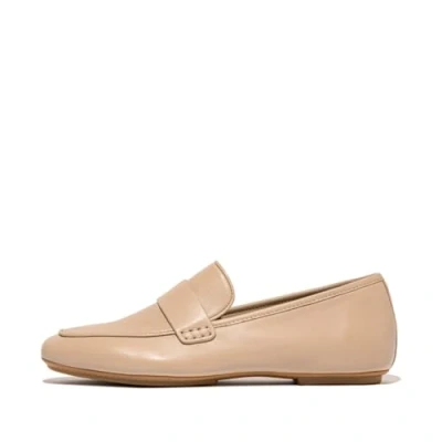 Immagine di Fitflop Mocassini Delicato in Pelle Morbida, Scarpa Donna, Beige Classico, 42.5 EU