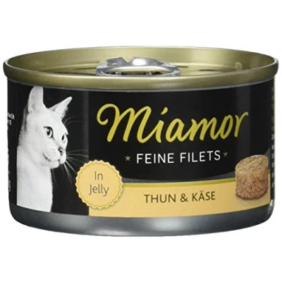 Immagine di Miamor Filetti fini, tonno e formaggio, 24 x 100 g