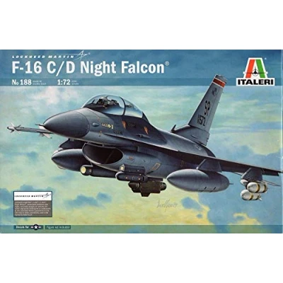 Immagine di Italeri 0188 F 16 C/D Night Falcon Model Kit Scala 1:72
